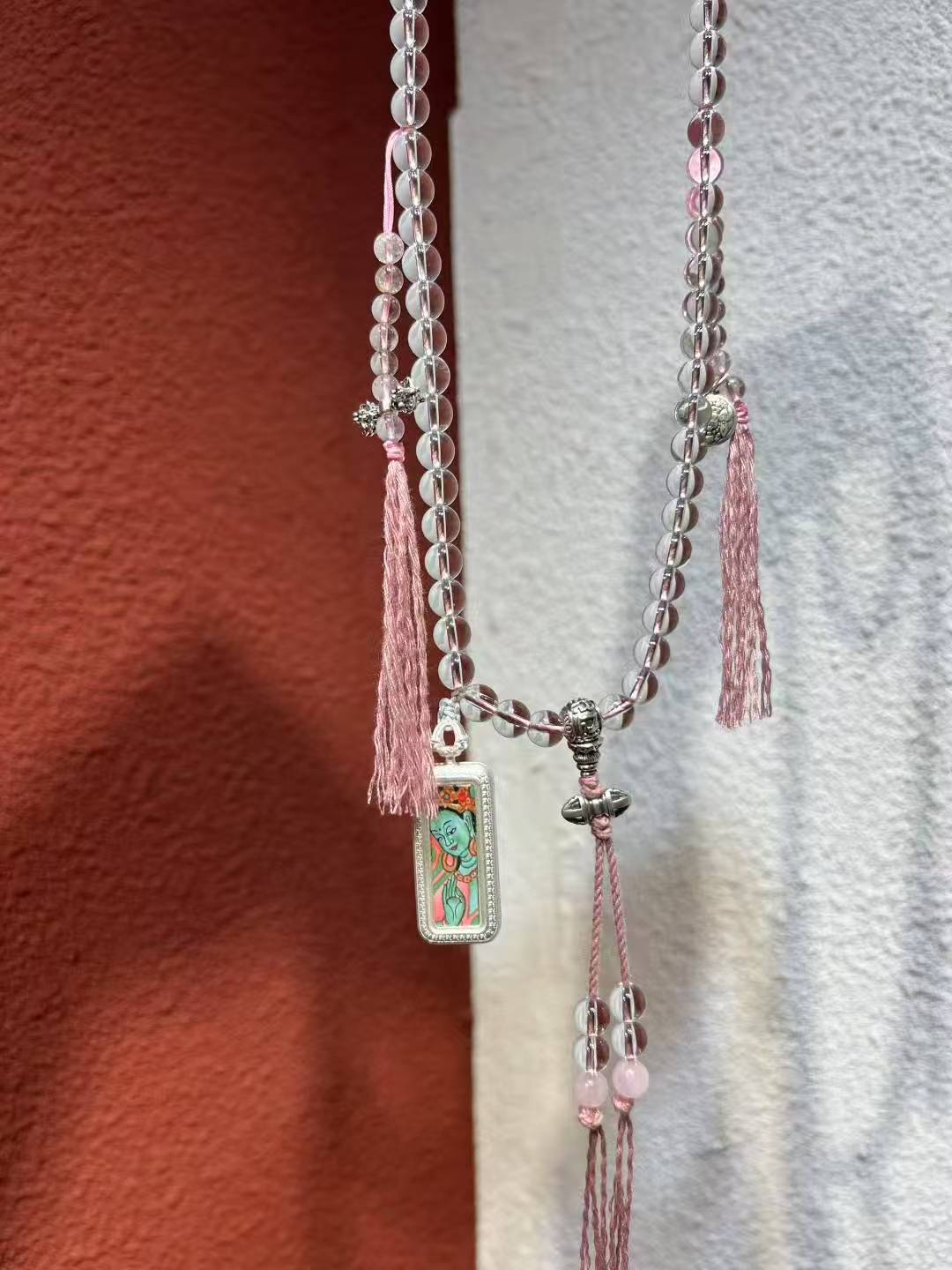 Thangka necklace Handpaint
