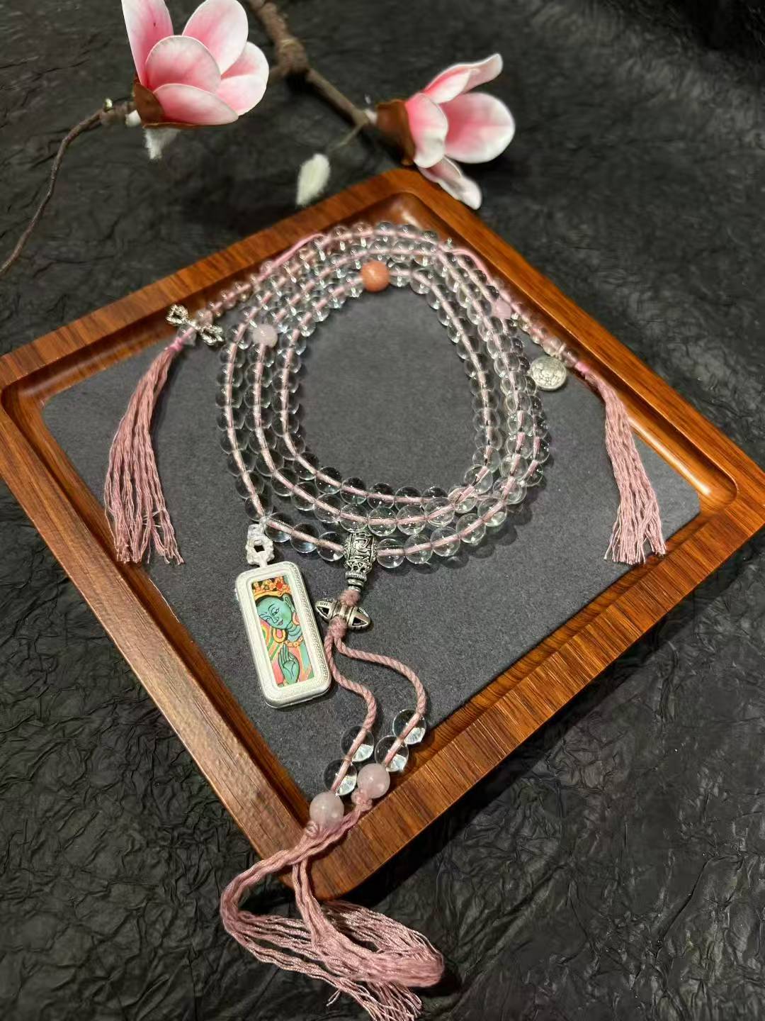 Thangka necklace Handpaint