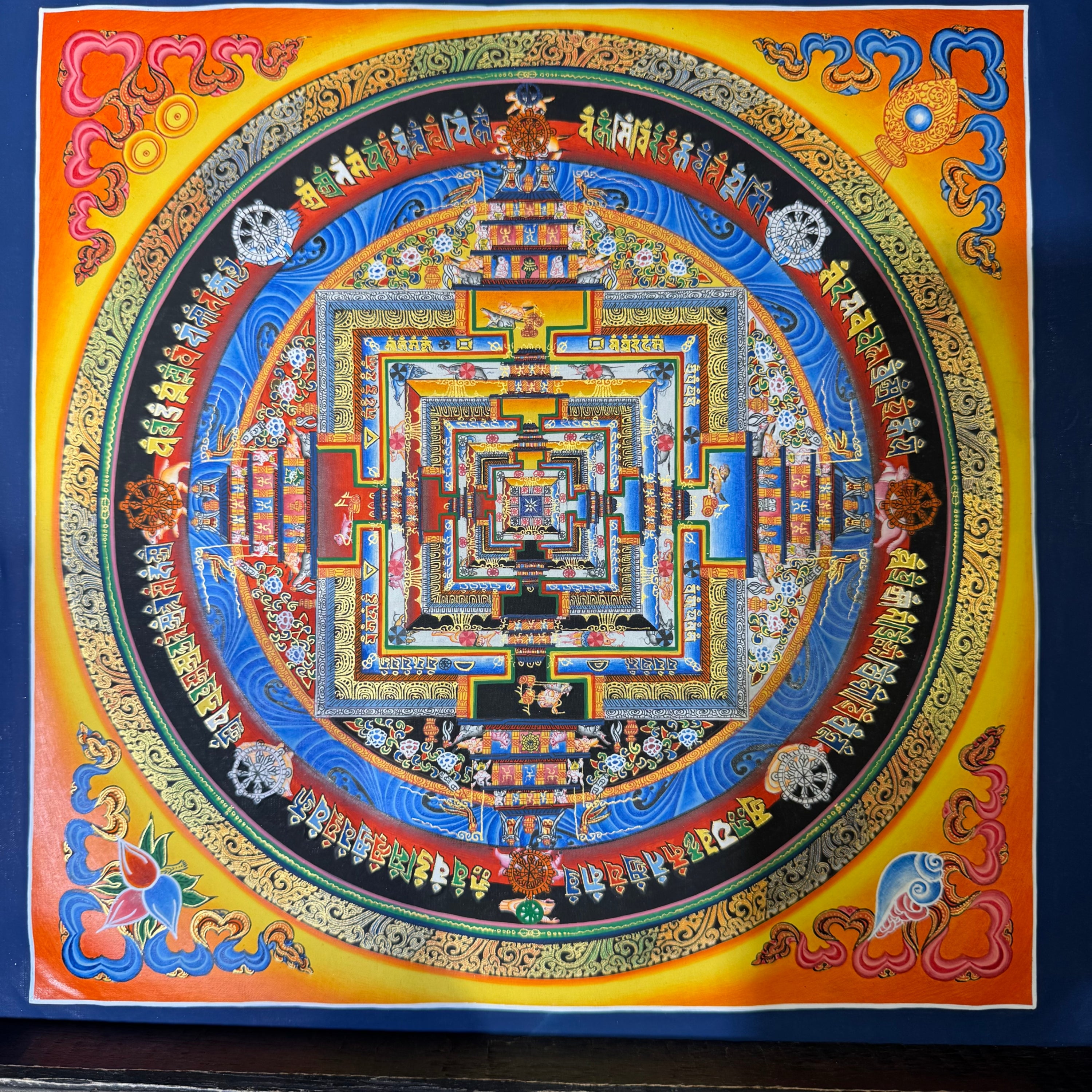 Mandala Thangka Tibetan Hand-Painted 30cm*30cm
