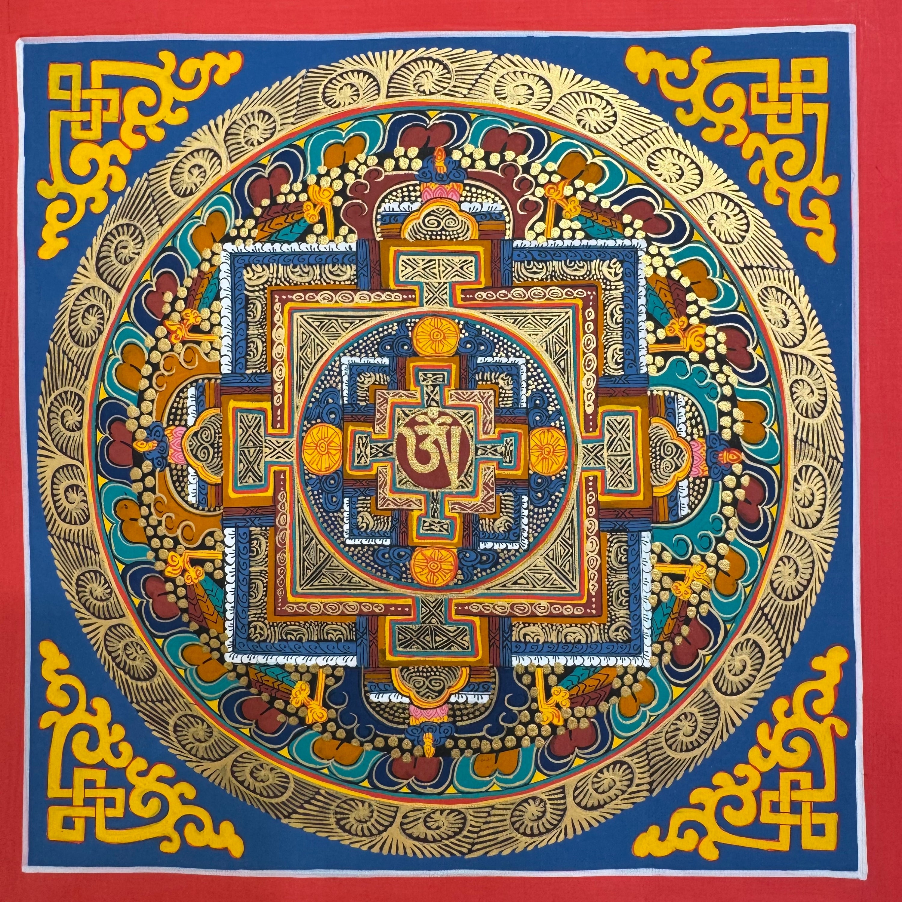 Mandala Thangka Tibetan Hand-Painted 30cm*30cm