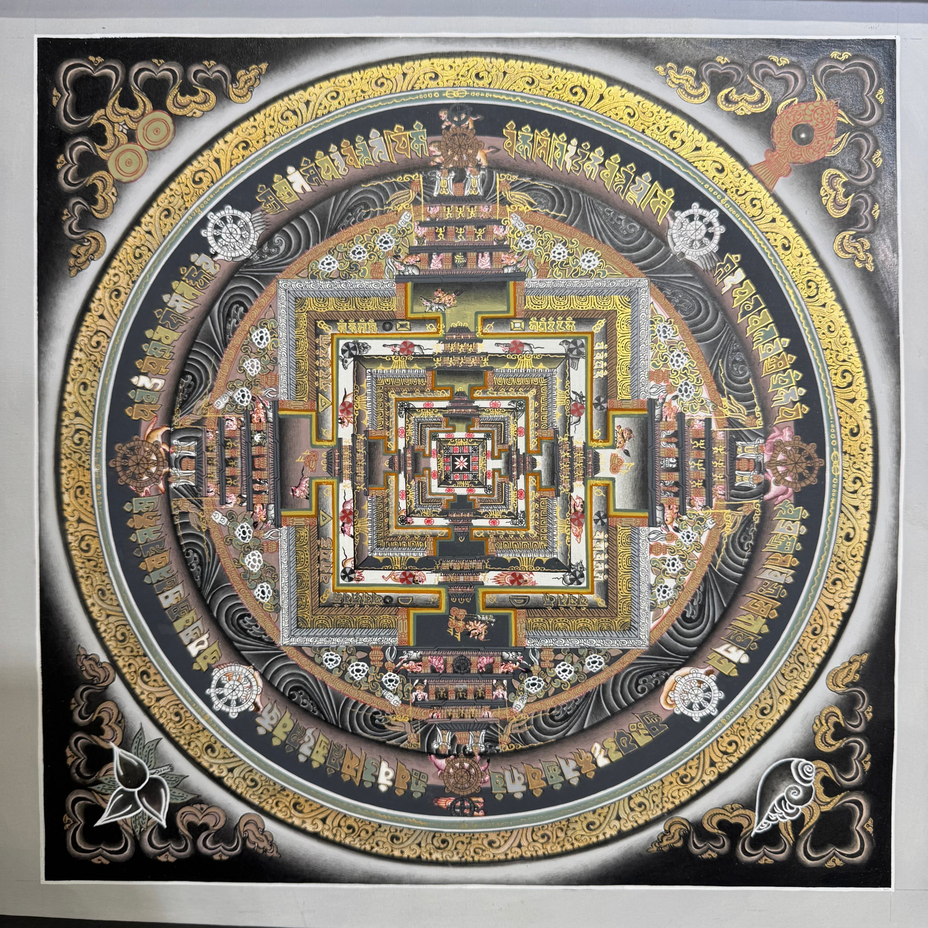 Mandala Thangka Tibetan Hand-Painted 30cm*30cm