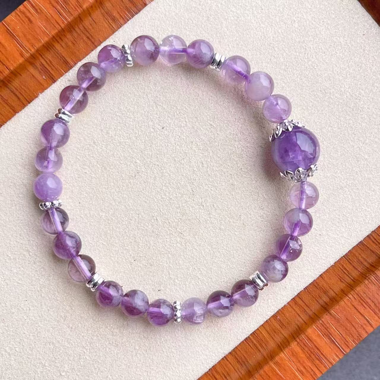 Amethyst Bracelet,Enlightenment of Wisdom,ward off negative emotions