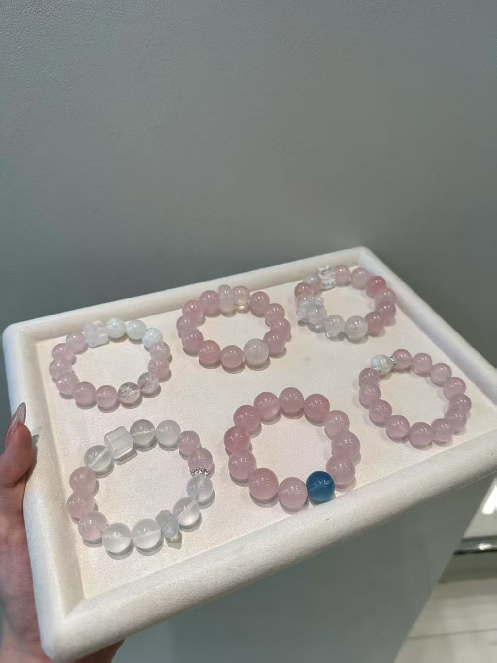 Rose Quartz Bracelet,Enhances  Energy,Harmonizes Relationships