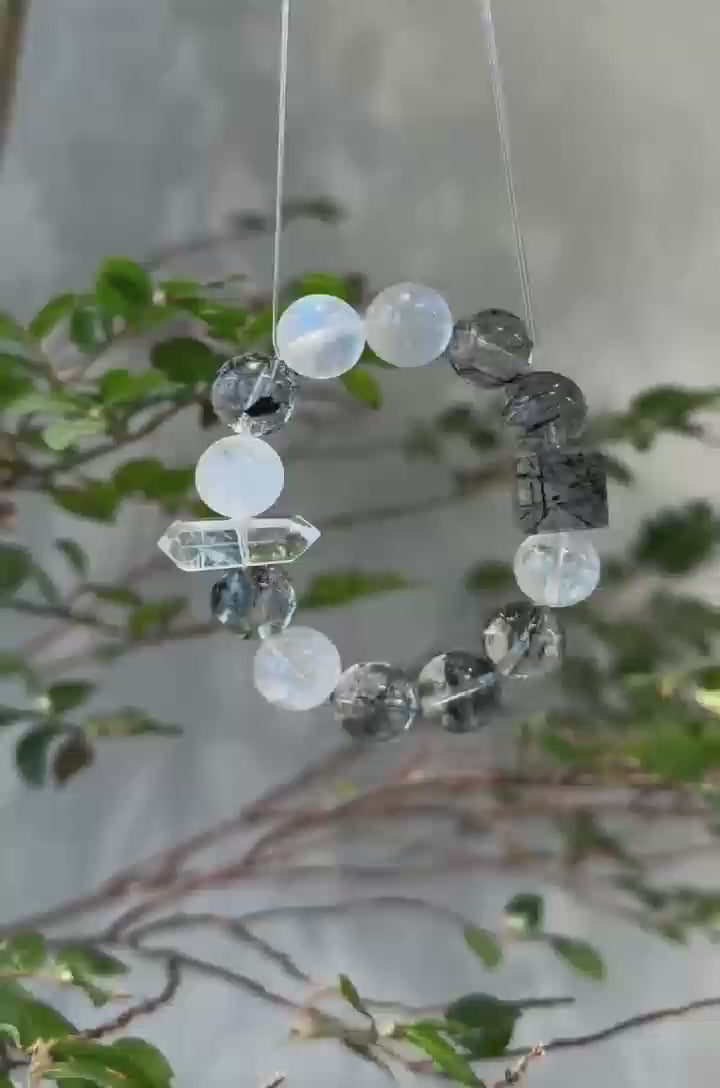 Black Rutilated Quartz Bracelet,academic career success